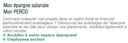 Lien "Accédez à votre espace épargnant" Lien "Accédez à votre espace épargnant"
