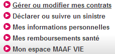 Accédez aux services en ligne de la Maaf 